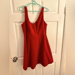 Karen Millen red velvet dress